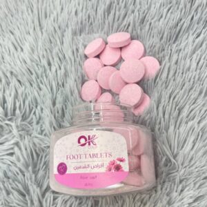 اقراص قدم بالورد