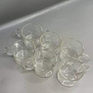 سيت فنجان شفاف