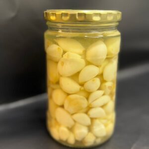 علبه ثوم زجاجي