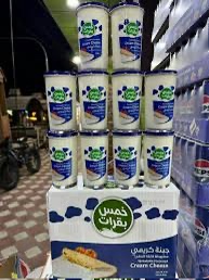 جبن زجاجي خمس بقرات كبير *12